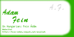 adam fein business card